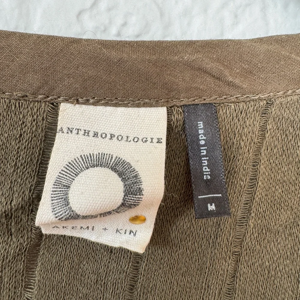 ANTHROPOLOGIE AKEMI KIN EMBROIDERED TOP MEDIUM - Picture 3 of 5